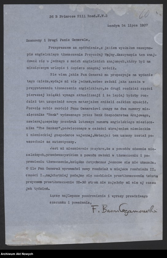 image.from.unit.number "Bauer-Czarnomski, dziennikarz.  Projekty wydania książki Władysława Sikorskiego "Przyszła wojna" w języku angielskim oraz zorganizowanie audycji w BBC z okazji jubileuszu I.J. Paderewskiego."