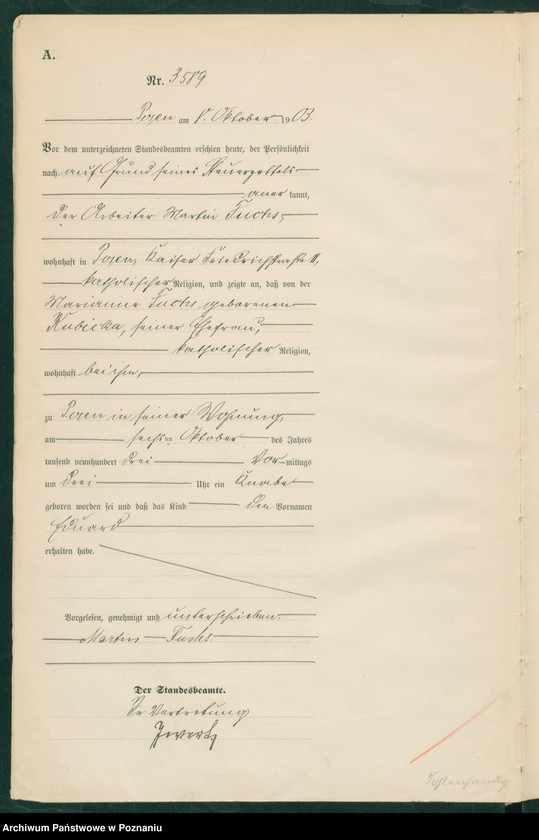 Obraz 9 z jednostki "Księga urodzeń tom VII"