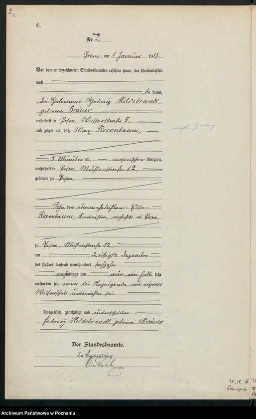 Obraz 4 z jednostki "Księga miejscowa zgonów tom I [Rejestr główny zgonów]"