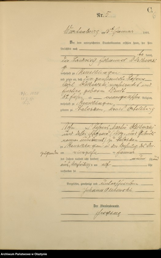 image.from.unit.number "Sterbe-Haupt-Register Nr 1 - 131"