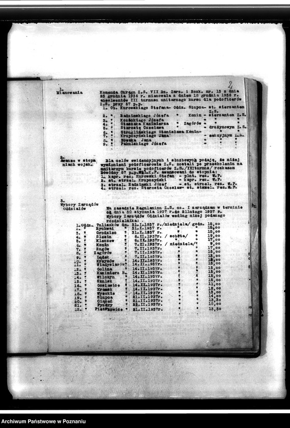 Obraz 6 z jednostki "Dziennik zarządzeń i rozkazów Komendy Powiatowej Związku Strzeleckiego w Koninie"