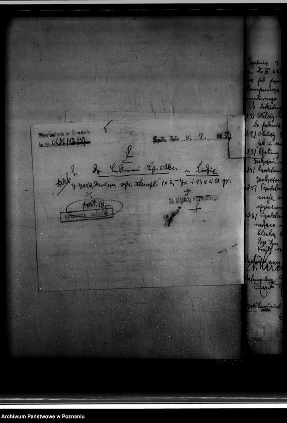 Obraz 10 z jednostki "Zatwierdzenie zakładu przemysłowego /przebudowy budynku góry cukrowej/ Cukrowni w Środzie Spółka Akcyjna"