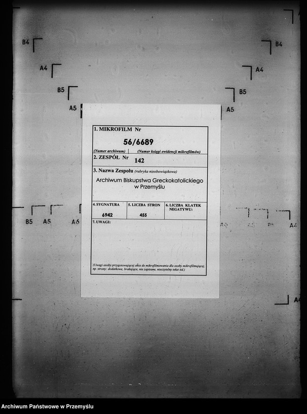 Obraz 2 z jednostki "[Kopie ksiąg metrykalnych parafii Wysowa z filią Blechnarka (dekanat Gorlice)]"