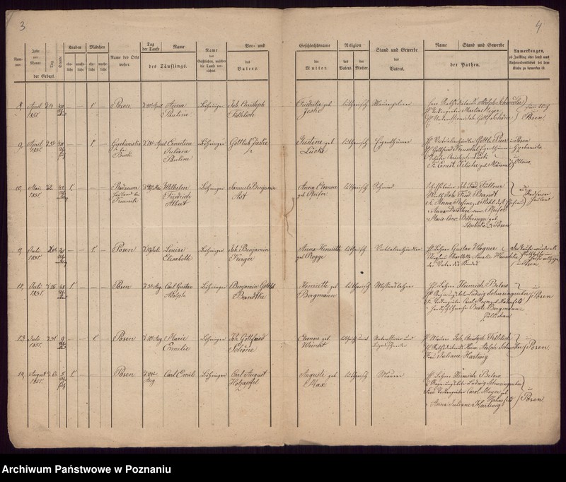 Obraz 4 z jednostki "Abschrift des Taufregisters"