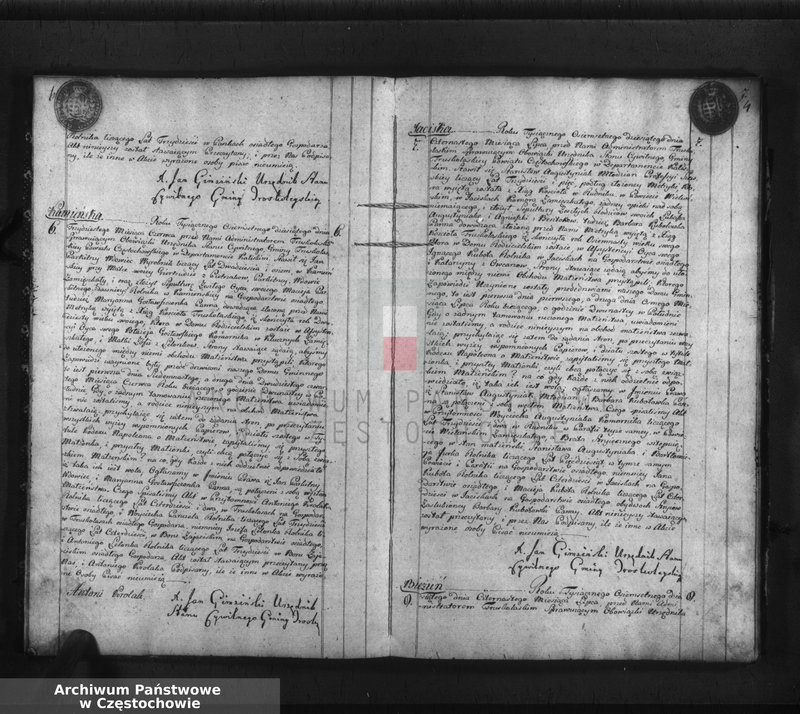 Obraz 6 z jednostki "Akta cywilne małżeństwa gminy Truskolasy od dnia 1 miesiąca maja 1810 roku do dnia 30 miesiąca kwietnia 1811 roku wpisane"