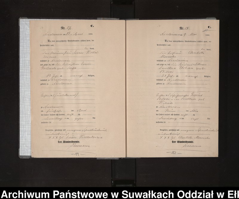 image.from.unit.number "Sterbe-Haupt-Register des Königlich Preussischen Standes-Amtes Stadt Nicolaiken Kreis Sensburg"
