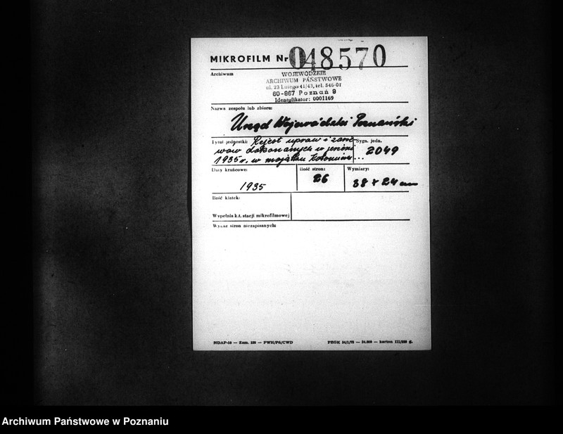 Obraz 2 z jednostki "Rejestr upraw i zasiewów dokonanych w jesieni 1935 r. w majątku Kotomierz powiatu bydgoskiego"