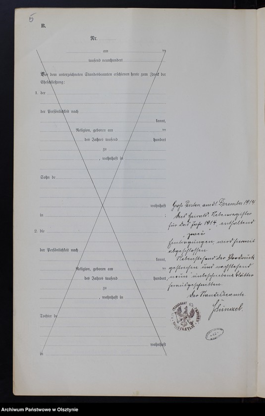 image.from.unit.number "Heiraths-Neben-Register Nr 1 - 2 [ Księga małżeństw - wtóropis ]"