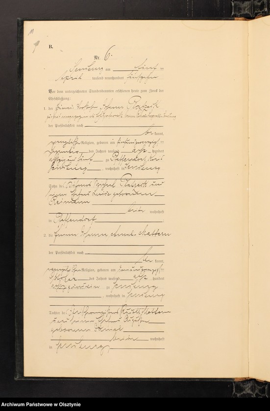 image.from.unit.number "Heirats-Haupt-Register Nr 1-27"