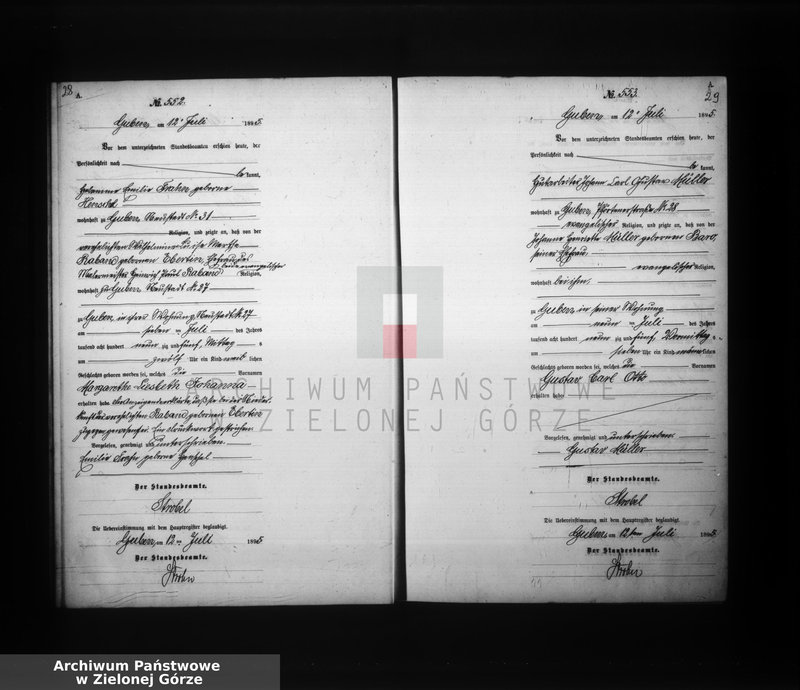 image.from.unit.number "Geburts-Neben-Register, Band II von No 525 bis No 892"