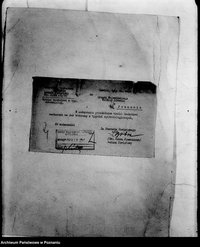 Obraz 5 z jednostki "/Wynik dochodzeń w sprawie zachorzenia na dur brzuszny/"