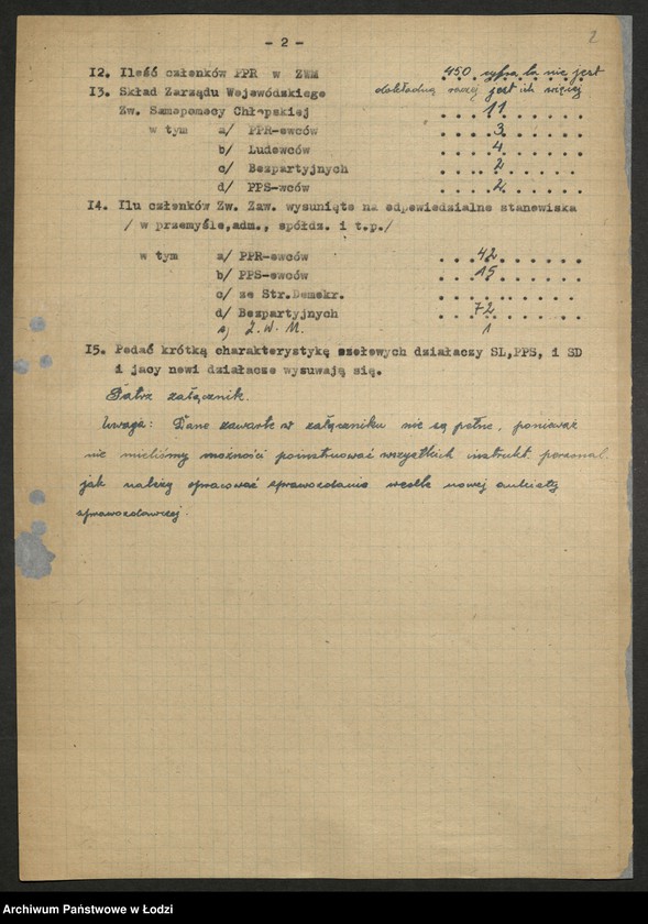 Obraz 3 z jednostki "Ankiety sprawozdawcze Wydziału [z załącznikami]"