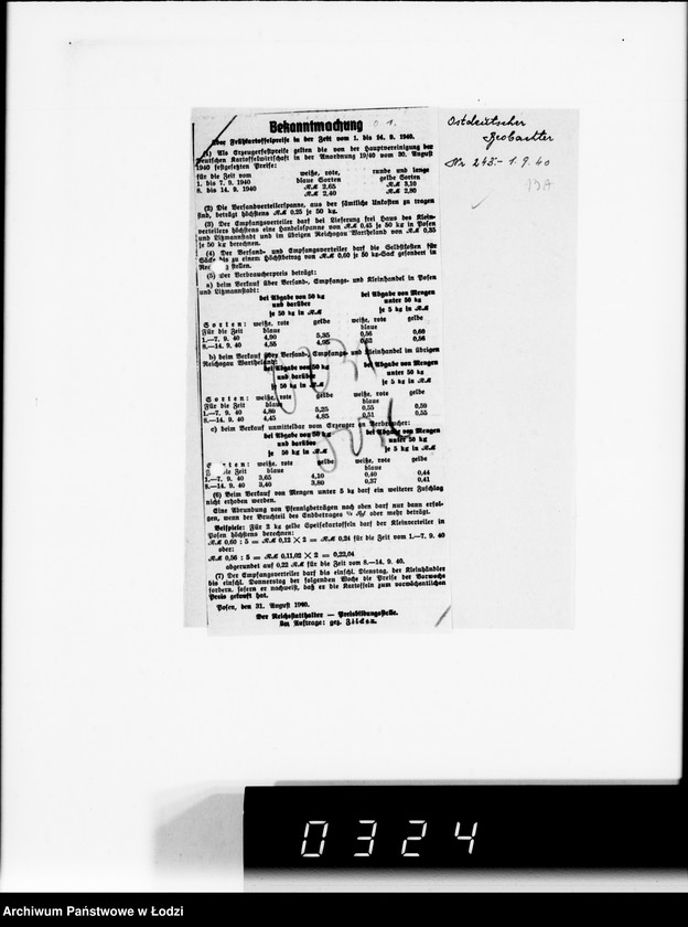 Obraz 18 z jednostki "Amtliche.Bekanntmachungen, Erzeugerhöhstpreise für Obst und Gemüse."