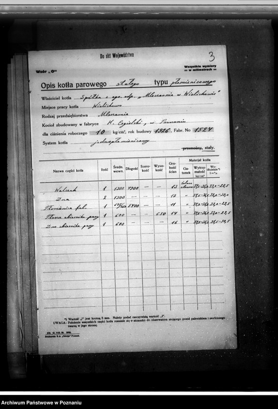 Obraz 7 z jednostki "Mleczarnia Wielichowo, pow. śmigielski nr woj. kotła 6472"