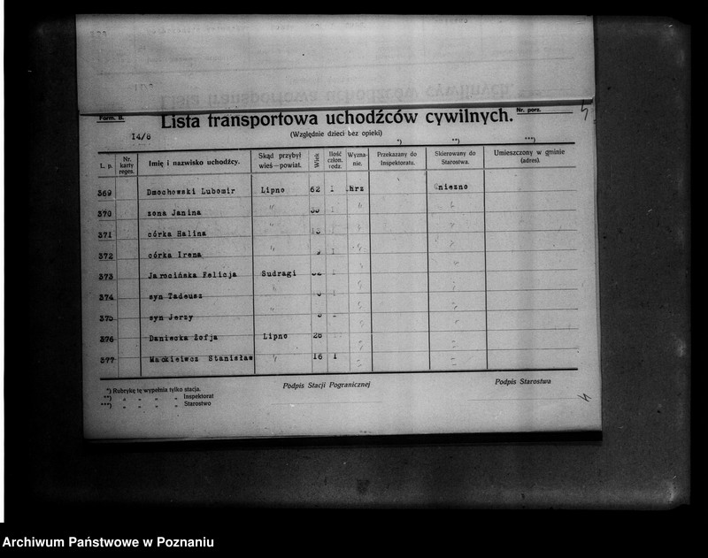 Obraz 8 z jednostki "Lista uchodźców cywilnych."