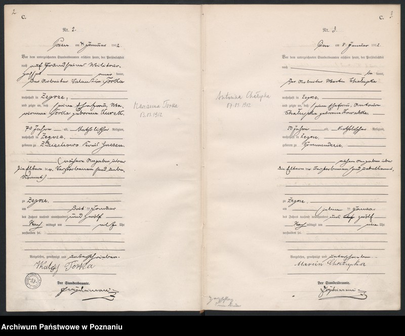 Obraz 4 z jednostki "Księga miejscowa zgonów [Rejestr główny zgonów]"