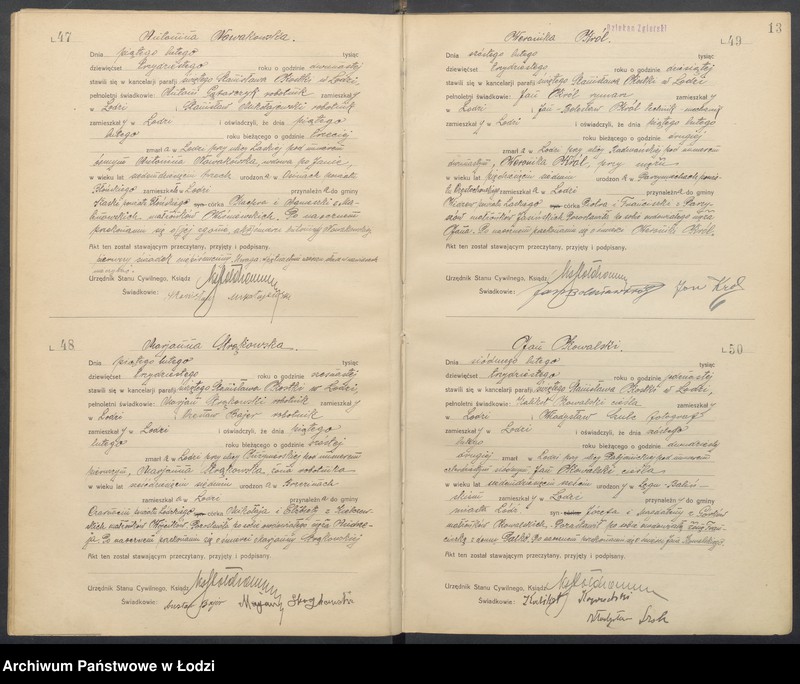 Obraz 15 z jednostki "Akta zgonów"