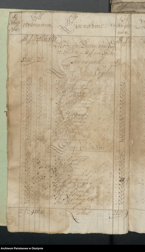 image.from.unit.number "Jahr Kirchen Rechnung der Gross Engelauschen Kirchen aller Einnahme und Ausgabe wie auch Bau-Rechnung"