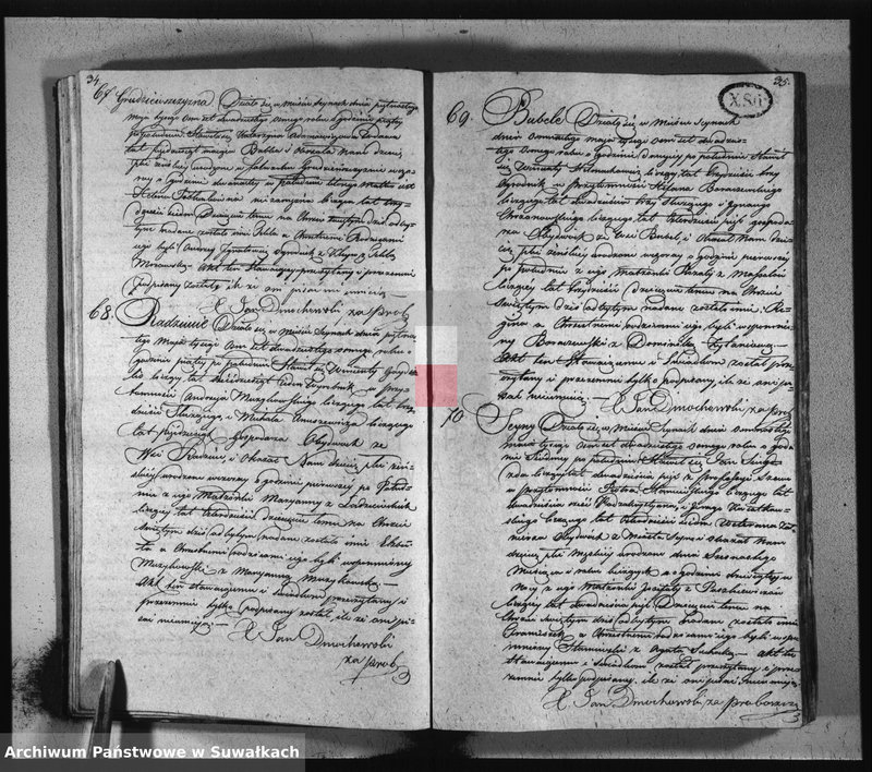 image.from.unit.number "Akta urodzonych, umarłych i zaślubionych w roku 1828 parafij seyneńskiey"