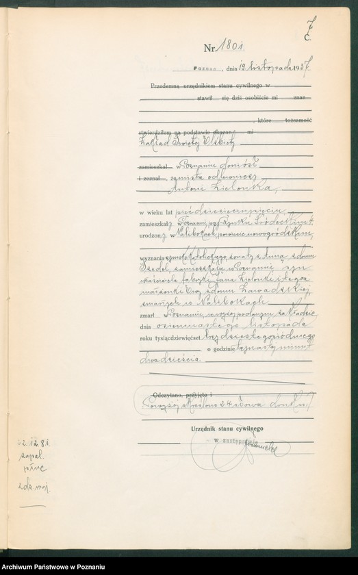 Obraz 9 z jednostki "Księga miejscowa zgonów tom IV [Rejestr główny zgonów]"