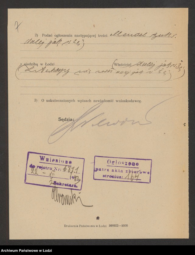 Obraz 9 z jednostki "Mendel Buki – sprzedaż wełny i bawełny"