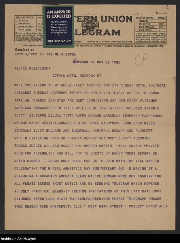 image.from.unit.number "Sands Robert Cornell ("president of "The Strollers"); L.2 (odpowiedź - rękopis)"