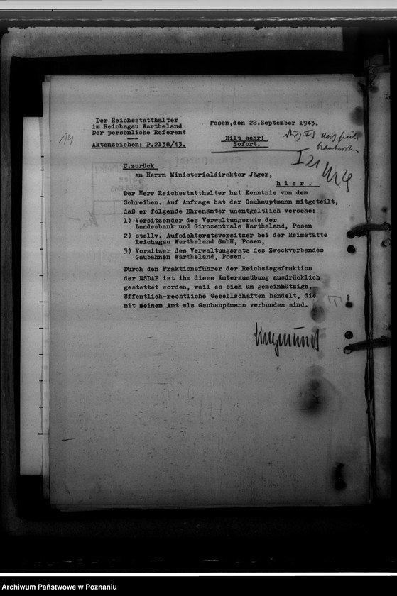 Obraz 18 z jednostki "Ernennung des Landeshauptmanns. Berufungen der Kreisräte"