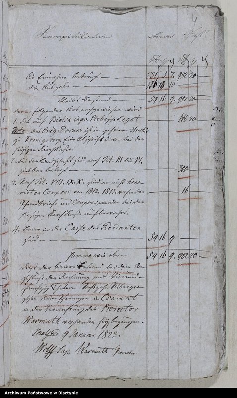 image.from.unit.number "Kirchen Cassen Rechnung der Stadt Kirche zu Saalfeld über Einnahme und Ausgabe"