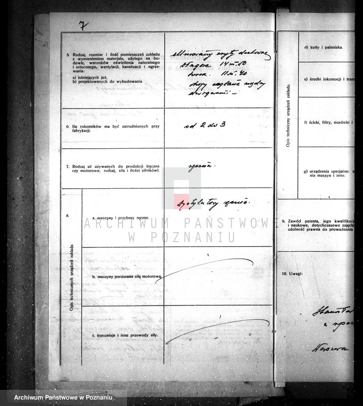 image.from.unit.number "Zatwierdzenie zakładu przemysłowego fabryki lakierów i politury własność Bułak-Bałachowicz w Krotoszynie nr rej. 573"
