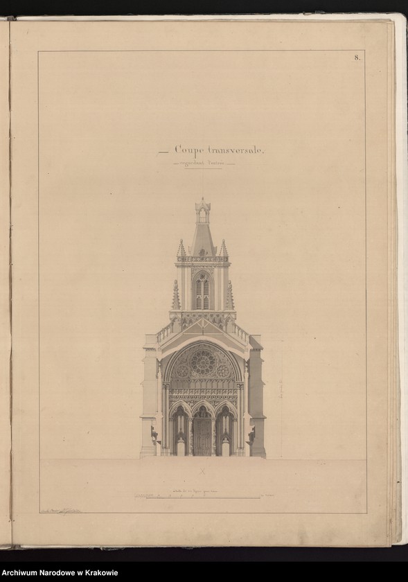 image.from.unit.number "Project d`un eglise dans le style gothique ordonne par monsieur le comte Arthur Potoski."