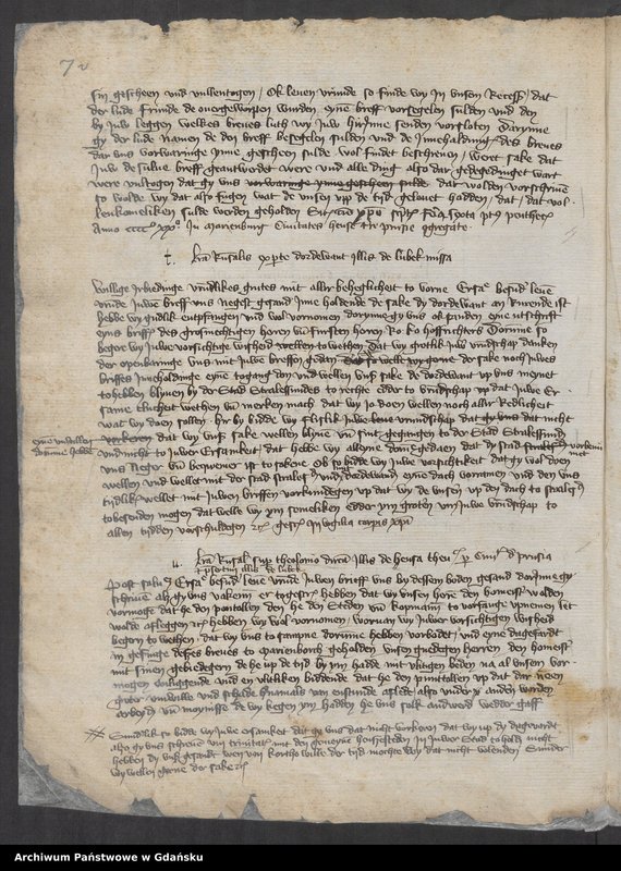 image.from.unit.number "Inceptus et inchoatus est iste Liber in quo continentur copie literarum a Ciuitate Danczik et aliis ciuitatibus huius provincie hinc inde missarum. Anno Domini Millesimo CCCC vicesimo. [Liber missivarum]"
