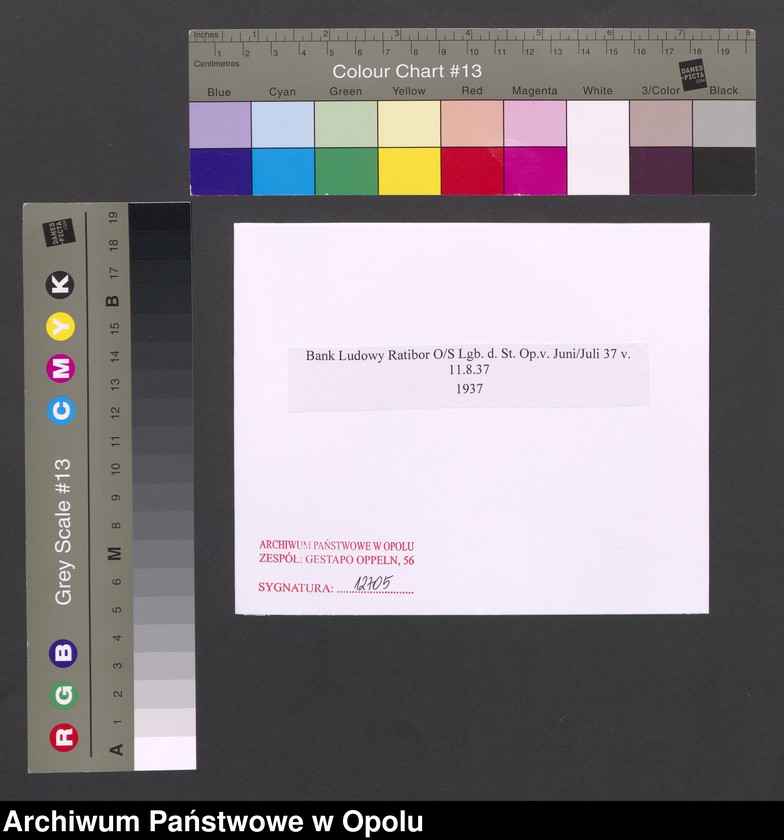 Obraz 2 z jednostki "Bank Ludowy Ratibor O/S Lgb. d. St. Op.v. Juni/Juli 37 v. 11.8.37"