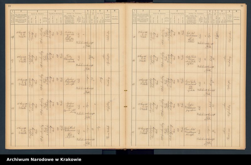 image.from.unit.number "Księga obejmująca wpisy wypadków śmierci Izraelitów w okręgu metrykalnym Krakowskim na rok 1893"