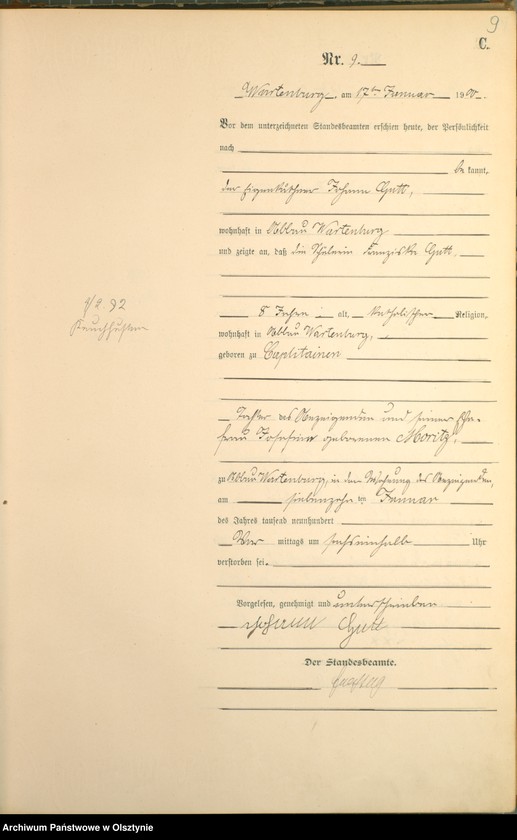 image.from.unit.number "Sterbe-Haupt-Register Nr 1 - 154"