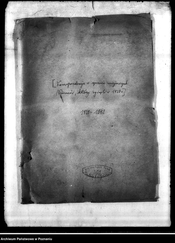 Obraz 4 z jednostki "Korespondencja w sprawie miejscowych Niemców, którzy zginęli w 1939 roku"