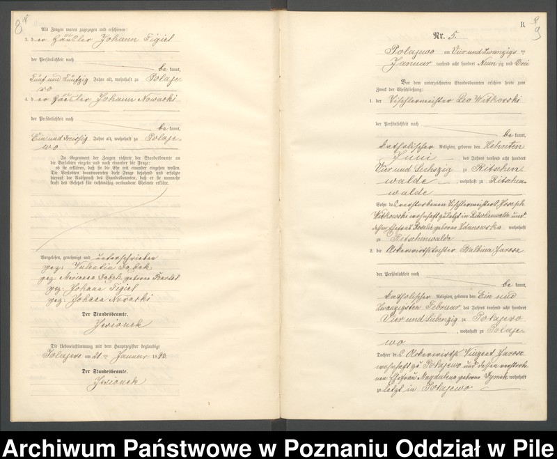 Obraz 7 z jednostki "Księga małżeństw"