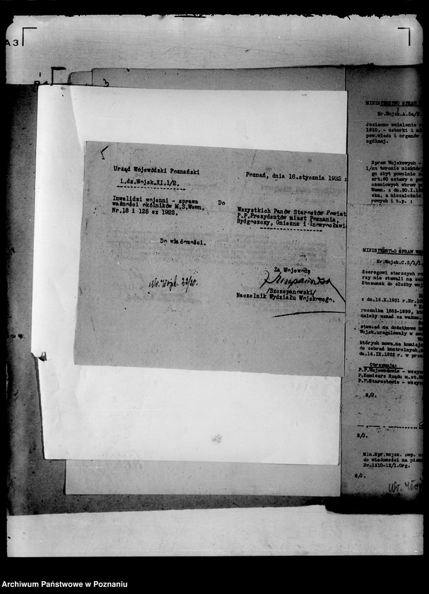 Obraz 9 z jednostki "/Zbiór ogólników władz nadrzędnych/ Ministerstwa Spraw Wewnętrznych"