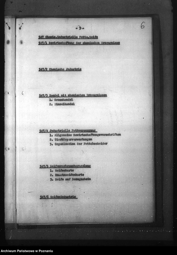 Obraz 10 z jednostki "Wykaz akt dla wydziału Wirtschaft und Arbeit"