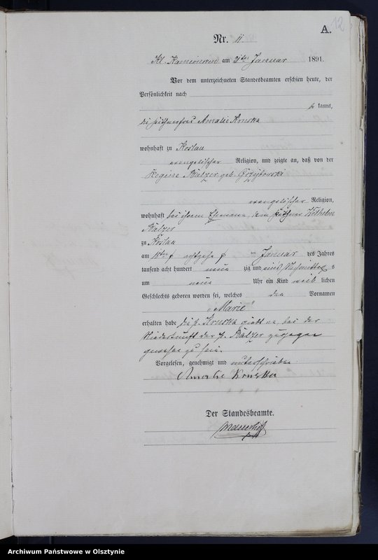 image.from.unit.number "Geburts-Haupt-Register Nr 1 - 151"