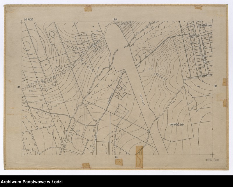 Obraz 2 z jednostki "Mapa sytuacyjno-wysokościowa Łodzi sekcja NW74 - ul.: Pabianka, Samopomocy, Żeńców, Liściasta, Szpinakowa, Brukowa"