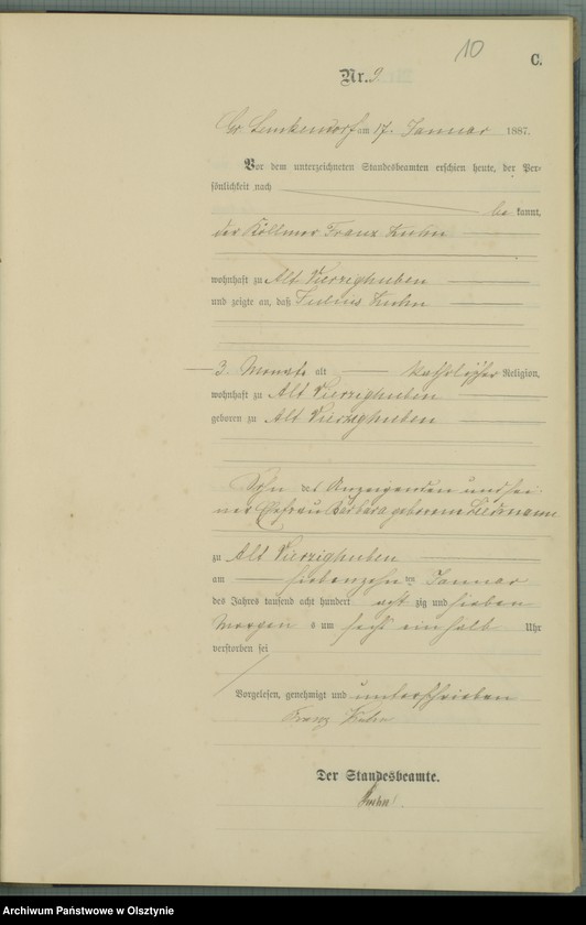 image.from.unit.number "Sterbe-Haupt-Register Nr 1 - 60"