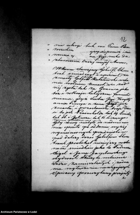 Obraz 16 z jednostki "Akta tyczące się spisu inwentarza pozostałości po zmarłym Gotfrydzie Katałowskim"