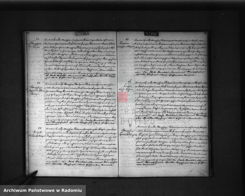 Obraz 18 z jednostki "[Duplikat akt urodzonych, zaślubionych i zmarłych parafii Wyśmierzyce z 1875 roku]"