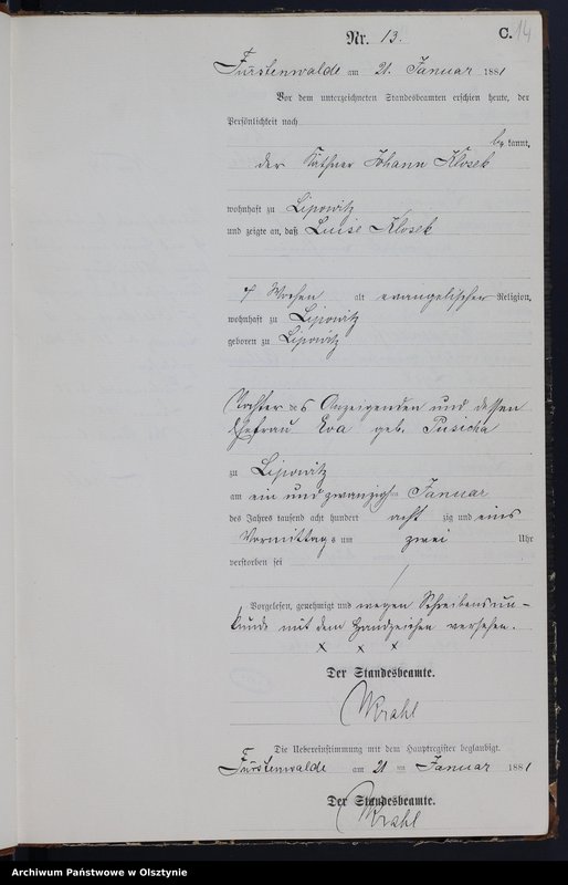 image.from.unit.number "Sterbe-Neben-Register Nr 1 - 150"