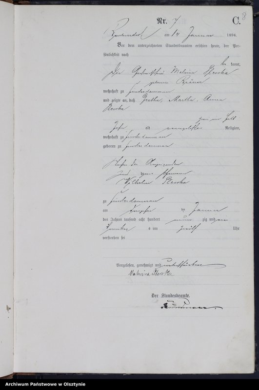 image.from.unit.number "Sterbe-Haupt-Register Nr 1 - 190"