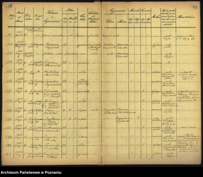 Obraz 12 z jednostki "Księga zgonów"