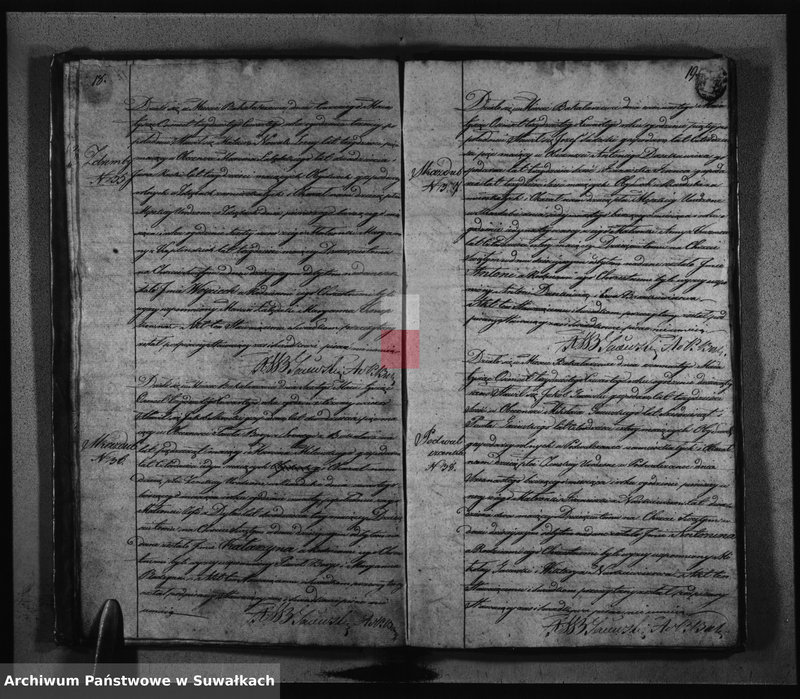 image.from.unit.number "Księga Duplikat Urodzonych, Zaślubionych Umarłych z roku 1834 Parafij Bakałarzewskiey Przeznaczona do Archiwum Hipotecznego Powiatu Dąbrowskiego"