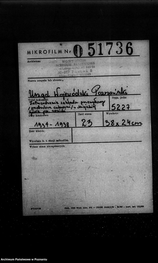 image.from.unit.number "Zatwierdzenie zakładu przemysłowego /przebudowa cukrowni/ w Miejskiej Górce powiat rawicki"