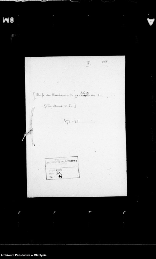 image.from.unit.number "/Briefe des Hauslehrers Dr. G. Molwitz an Anna Gfin Lehndorff/"