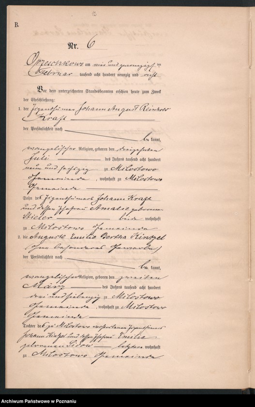 Obraz 14 z jednostki "Księga małżeństw"